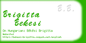 brigitta bekesi business card